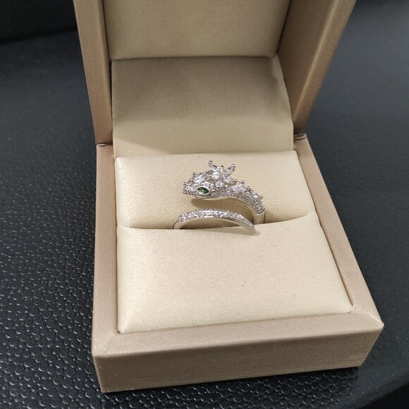 BVLGARI Jewelry - BVLGARI Serpenti Viper 18K Gold Diamond Emerald Ring